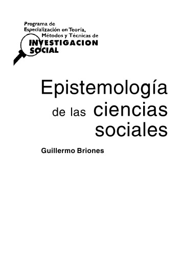 Epistemología de las ciencias sociales