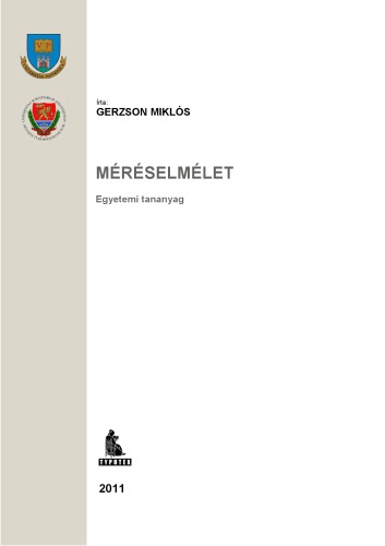 Méréselmélet : egyetemi tananyag