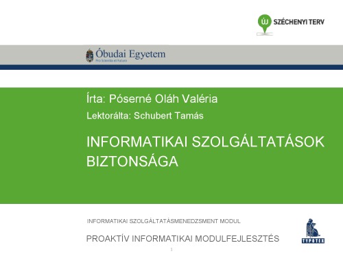 Informatikai szolgáltatások biztonsága