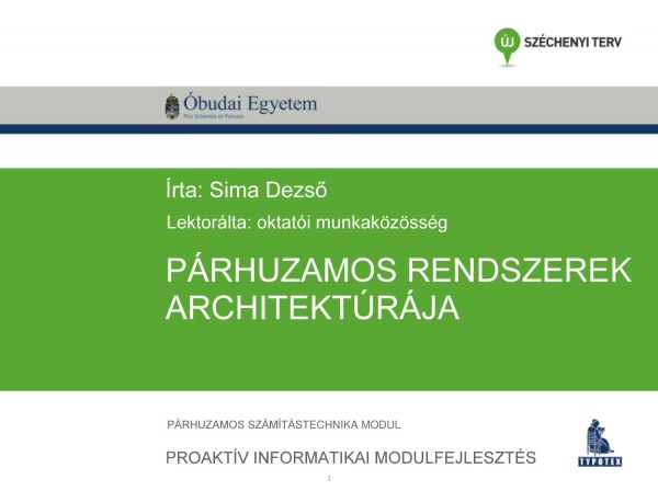 Párhuzamos rendszerek architektúrája