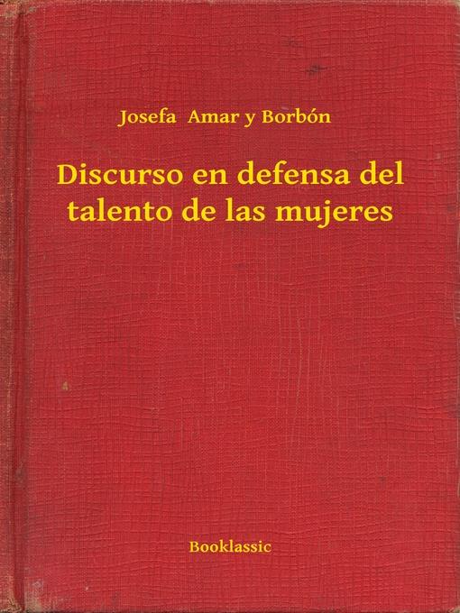 Discurso en defensa del talento de las mujeres