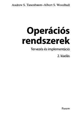 Operációs rendszerek : tervezés és implementáció