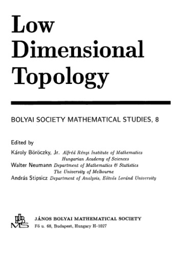 Low Dimensional Topology