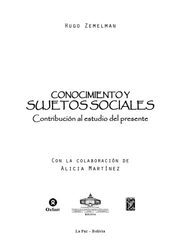 Conocimiento y Sujetos Sociales