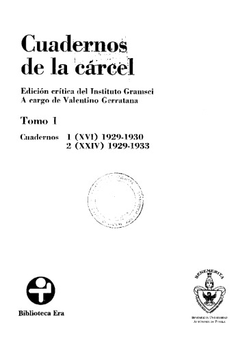 Cuadernos de la cárcel, tomo 1