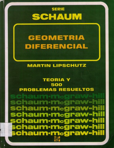 Serie de compendios Schaum teoría y problemas de geometría diferencial