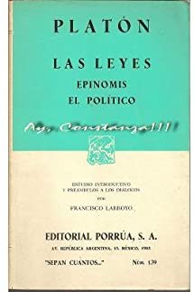 Las Leyes/ Epinomis/ El Politico (SEPAN CUANTOS #139)