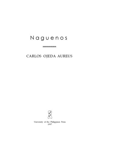 Nagueños (Philippine writers series)