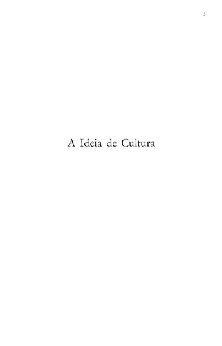 A Ideia de Cultura