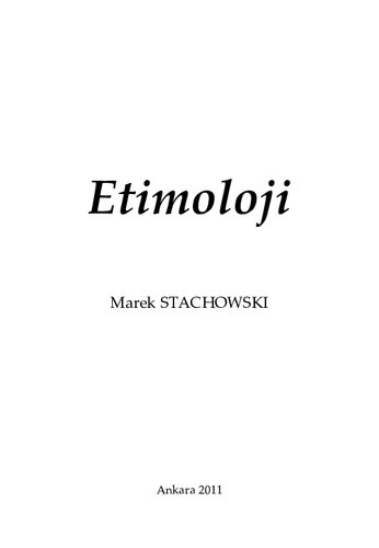 Etimoloji