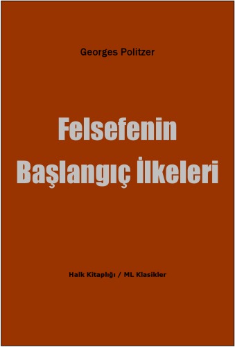 Felsefenin Başlangıç İlkeleri