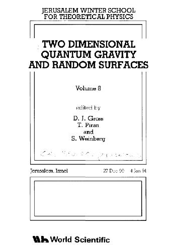 Two Dimensional Quantum Gravity And Random Surfaces