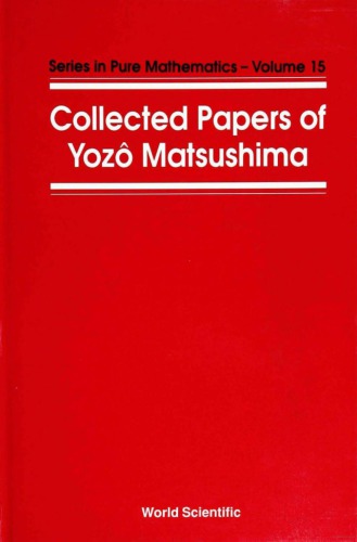 Collected Papers Of Yozô Matsushima