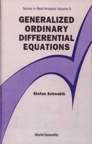Generalized Ordinary Differential Equations