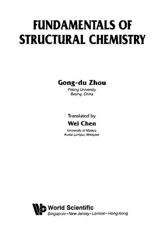 Fundamentals Of Structural Chemistry