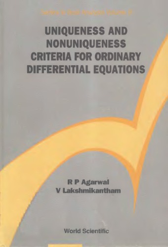 Uniqueness and Nonuniqueness Criteria Fo