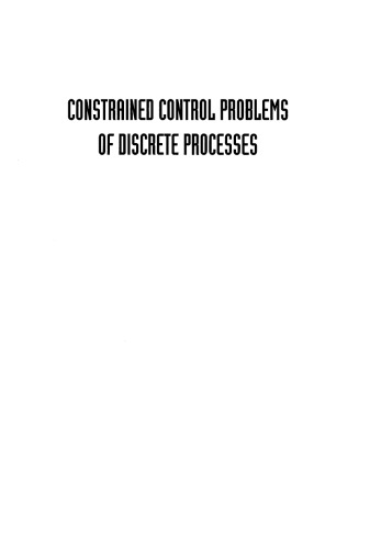 Constrained Control Problems of Discrete