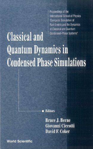 Classical And Quantum Dynamics In Condensed Phase Simulations