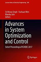 Advances in system optimization and control : select proceedings of ICAEDC 2017