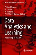 Data Analytics and Learning : Proceedings of DAL 2018