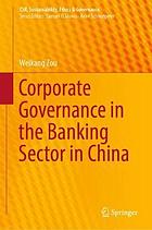 Corporate governance in the banking sector in China