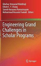 Engineering grand challenges in scholar programs.