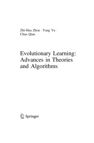 Evolutionary Learning: Advances in Theories and Algorithms