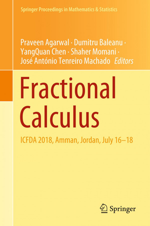 Fractional Calculus : ICFDA 2018, Amman, Jordan, July 16-18.