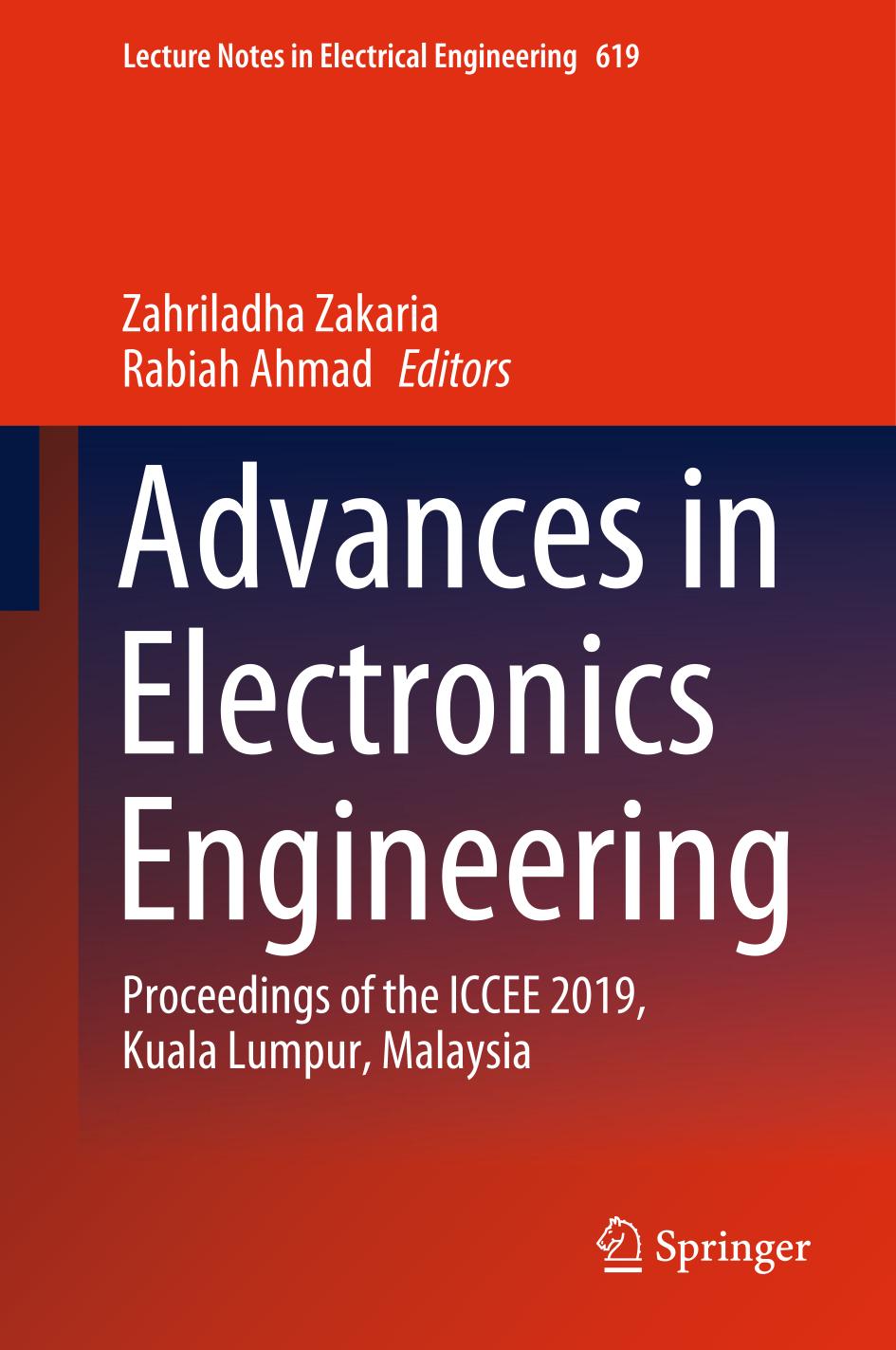 Advances in Electronics Engineering Proceedings of the ICCEE 2019, Kuala Lumpur, Malaysia