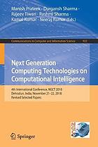 Next Generation Computing Technologies on Computational Intelligence