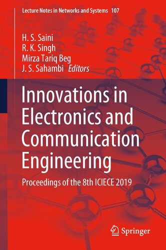 Innovations in electronics and communication engineering : proceedings of the 8th ICIECE 2019