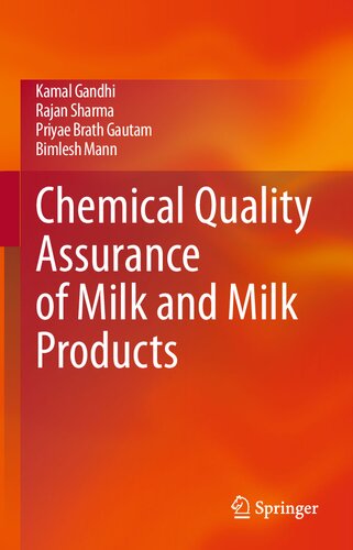 Chemical Quality Assurance of Milk and Milk Products