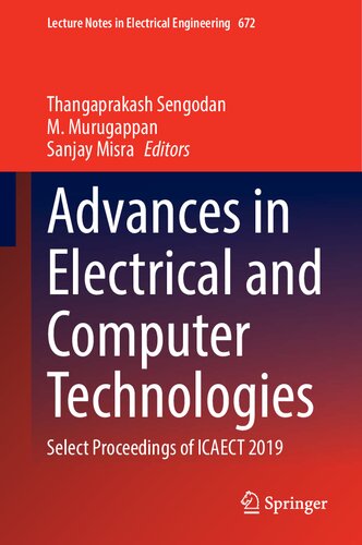 Advances in Electrical and Computer Technologies : Select Proceedings of ICAECT 2019