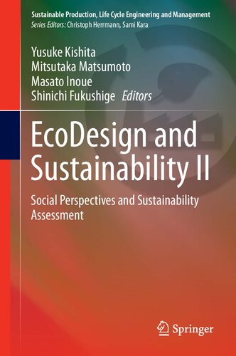 EcoDesign and Sustainability II