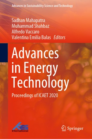 Advances in Energy Technology : Proceedings of ICAET 2020