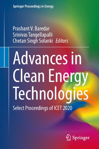 Advances in Clean Energy Technologies