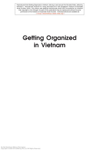 Getting organized in Vietnam