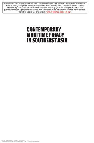 Contemporary Maritime Piracy In Southeast Asia