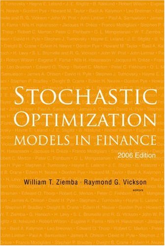 Stochastic Optimization Models in Finance.