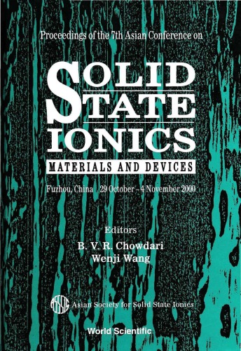 Solid State Ionics : Materials & Devices, Procs of the 7th Asian Conf.