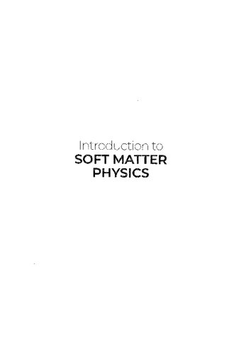 Introduction to soft matter physics