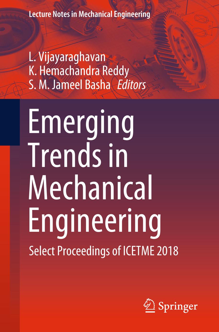 Emerging Trends in Mechanical Engineering : Select Proceedings of ICETME 2018