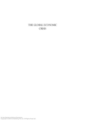 The Global Economic Crisis