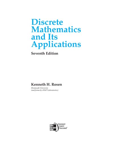 DISCRETE MATHEMATICS N ITS APPLN, GE