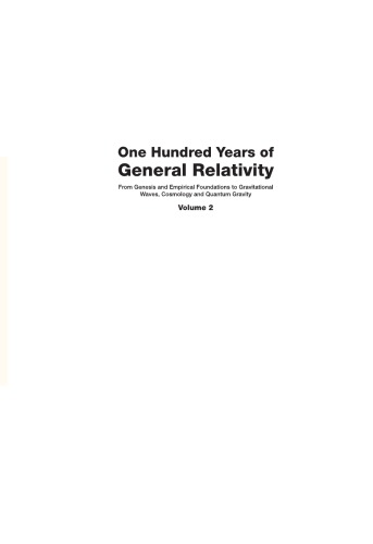 One Hundred Years of General Relativity