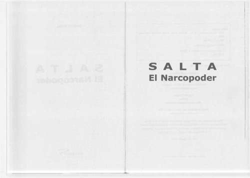 Salta : el narcopoder