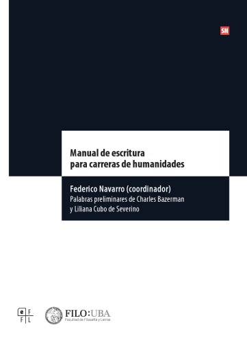 Manual de escritura para carreras de humanidades