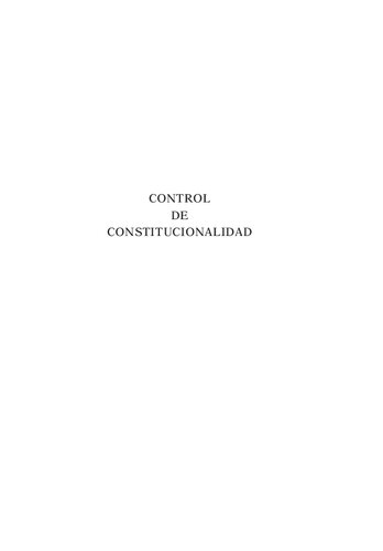 Control de constitucionalidad