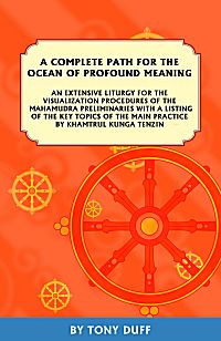 A complete path for the ocean of profound meaning : an extensive liturgy for the visualization procedures of the mahamudra preliminaries with a listing of the key topics of the main practice