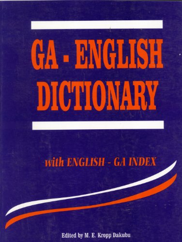 Ga English Dictionary With English Ga Index